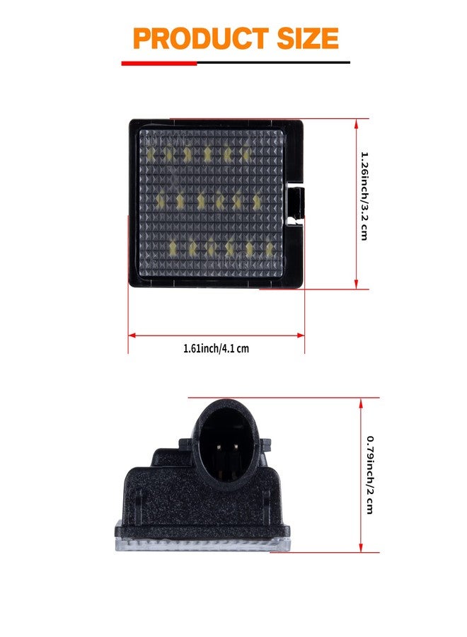 Gempro مصابيح لوحة ترخيص LED خلفية من Gempro لسيارات دودج دورانجو موديلات 2014-2022 - Image 3